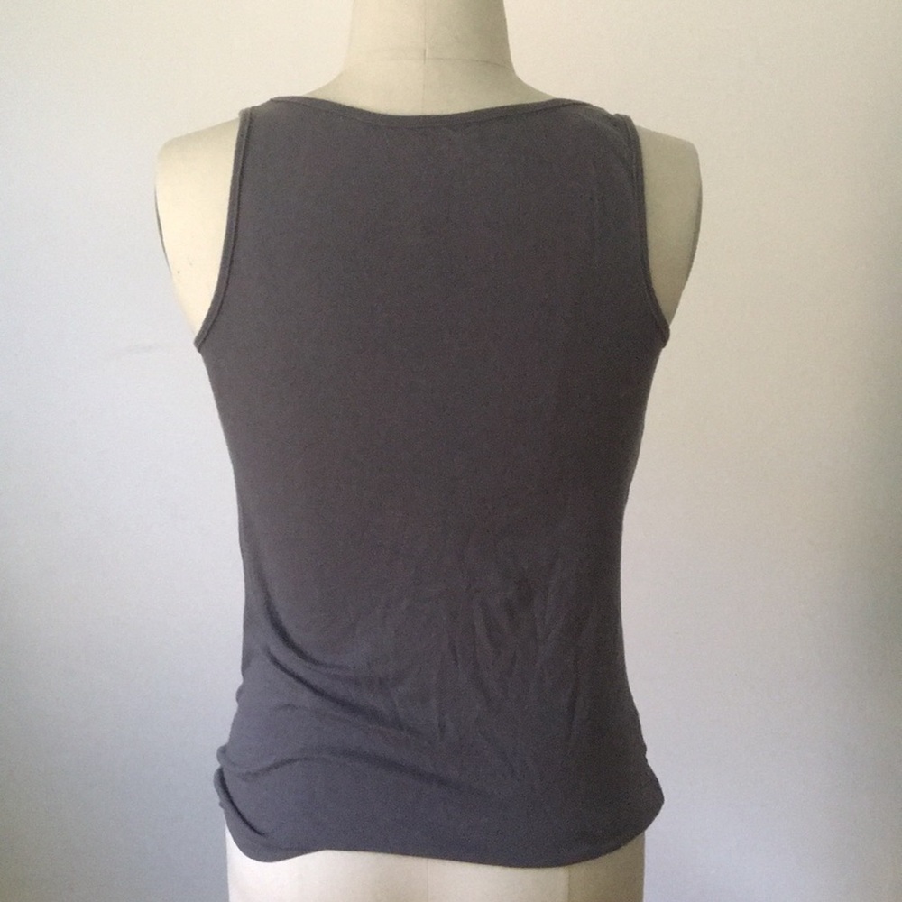 SLEEVELESS GREY TANK - Picture 2 of 4